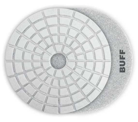 ЗУБР 125 мм, BUFF, мокрое шлифование, алмазный гибкий шлифовальный круг АГШК, Профессионал (29867-10000)