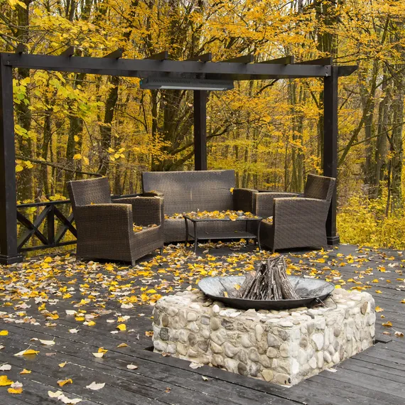 Инфракрасный обогреватель КМИ-2000, 230В, 2000 Вт, плавная регулировка мощности MTX