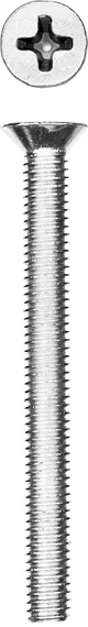 ЗУБР DIN 965, кл. пр. 4.8, M4 х 40 мм, цинк, 10 шт, винт с потайной головкой (303116-04-040)