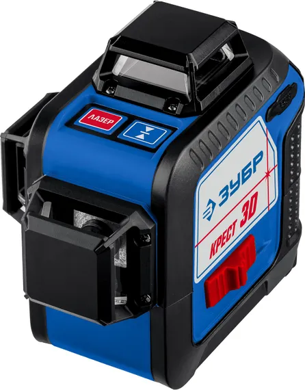 ЗУБР КРЕСТ 3D, 20 - 70 м, лазерный нивелир, Профессионал (34908)