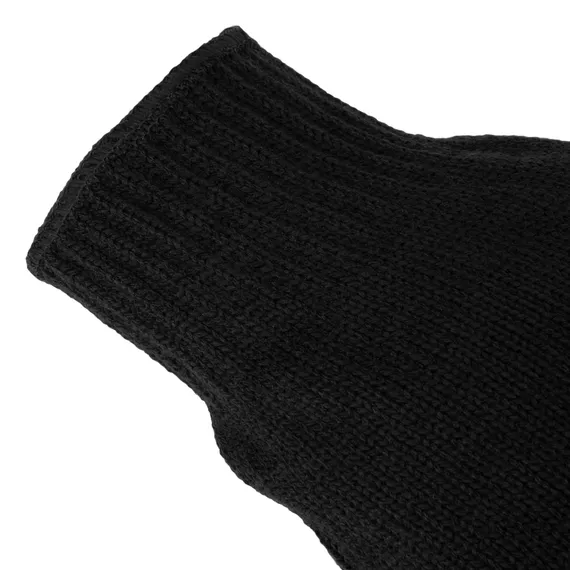 Перчатки трикотажные, акрил, усиленные, ПВХ-гель Протектор, цвет: чёрный, 10 класс Сибртех