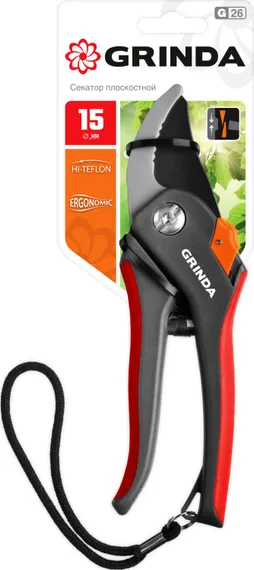 Секатор плоскостной GRINDA G-26 205 мм (8-423102)