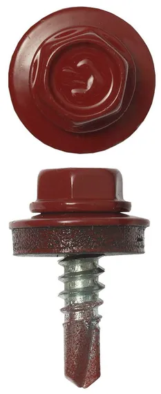 ЗУБР СКМ 3003, 19 х 5.5 мм, рубин.-красн., 2500 шт (12,6 кг.), кровельный саморез, Профессионал (4-300310-55-019-3003)