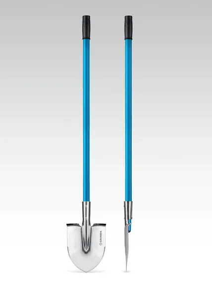 GRINDA WS-2 лопата дамская штыковая остроконечная, 200х160х1200мм, алюминиевый черенок, PROLine (421827)