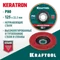 KRAFTOOL 125 х 22.2 мм, P80, круг лепестковый керамический торцевой по нержавеющей стали (36598-125-80)