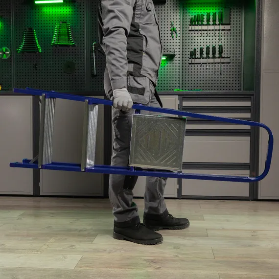 Стремянка, 3 ступени, стальная, Сибртех