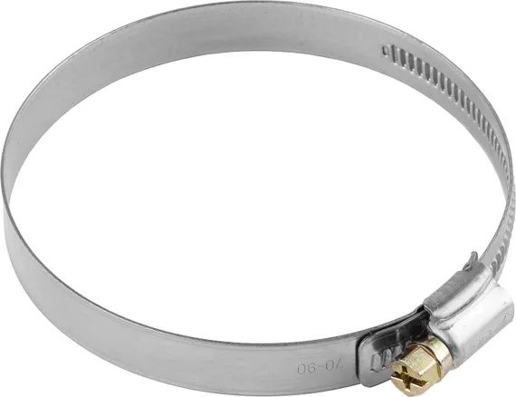 ЗУБР НХ-12Н, 80 - 100 мм, накатная лента 12 мм, 50 шт, нержавеющий хомут, Профессионал (37822-80-100-50)