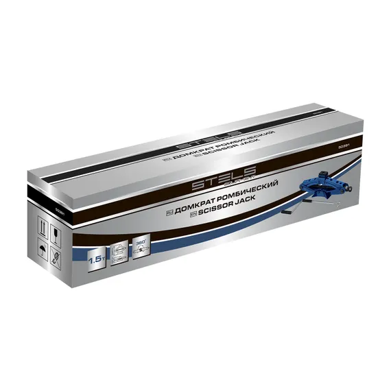 Домкрат ромбический 1,5 т, 100-385 мм Stels