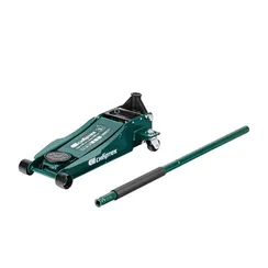 Домкрат гидравлический подкатной, 3 т, 85-490 мм, быстрый подъем, низкий подхват, проф. Сибртех