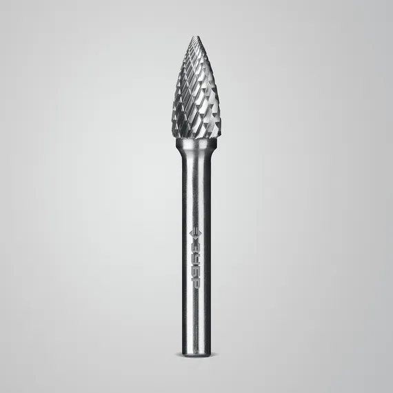 ЗУБР 10х20 мм, тип G (парабола с острым углом), хв-к 6 мм, твердосплавная борфреза, ПРОФЕССИОНАЛ (28806-10-20)