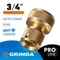 GRINDA BC-34, 3/4″, из латуни, для шланга, быстросъемный соединитель, PROLine (8-426126)