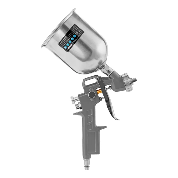 Краскораспылитель пневматический с верхним бачком V 0.6 л, сопло D 1.2, 1.5 и 1.8 мм Matrix