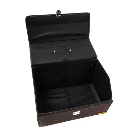 Кофр (органайзер) в багажник, размер M, Черный-красный TR-M-BR