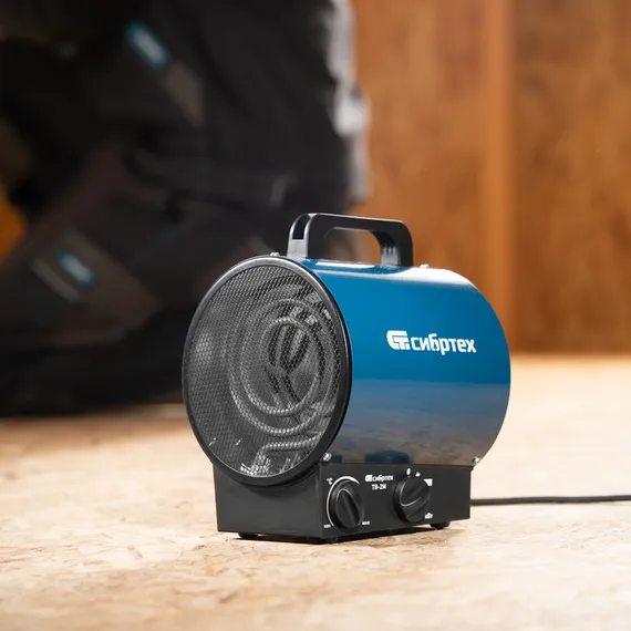Тепловая пушка ТВ-2М (тепловентилятор), 230 В, 2 режима: вентилятор / 2000 Вт Сибртех