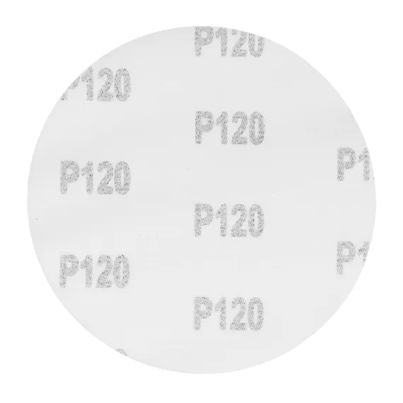 Круг абразивный на ворсовой подложке под "липучку", P 120, 125 мм, 10 шт Matrix