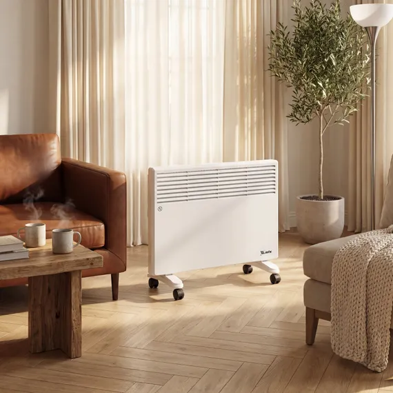 Конвектор электрический CH-1500, 1500 Вт, X-образный нагреватель, термостат, колеса  MTX