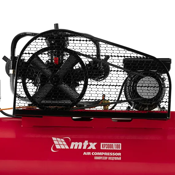 Компрессор воздушный ременный привод КР3000/100  3,0 кВт, 100 литров, 510 л/мин МТХ