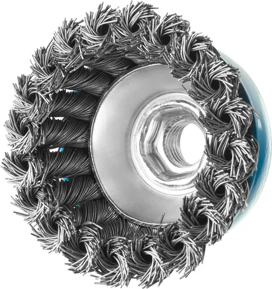 ЗУБР 65 мм, стальная проволока 0.5 мм, чашечная щетка-крацовка для УШМ, Профессионал (35275-065)