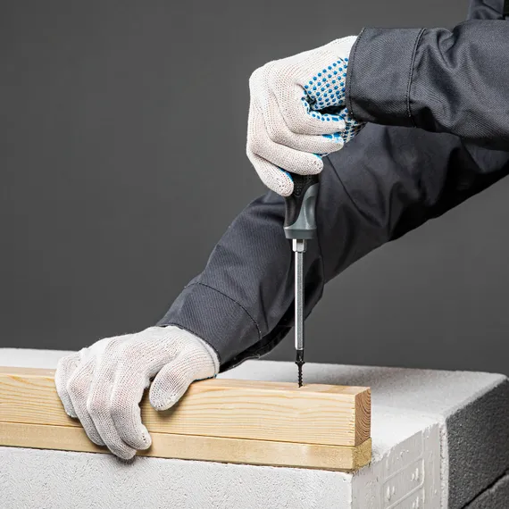 Перчатки х/б, ПВХ покрытие, "Точка", 7 класс Сибртех