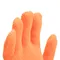 Перчатки трикотажные, акрил, двойные, оранжевый, двойная манжета Сибртех