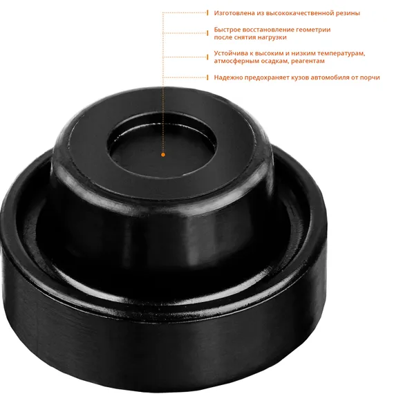 ЗУБР РГ-34, D52/d34/H32 мм, резиновая опора для домкрата, Профессионал (43007-34)