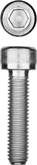 ЗУБР DIN 912, кл. пр. 8.8, М12 х 40 мм, цинк, 5 кг, винт с внутренним шестигранником, Профессионал (30318-12-040)