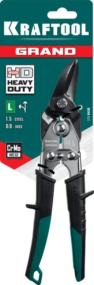 KRAFTOOL Grand, 270 мм, левые ножницы по металлу (2324-L)