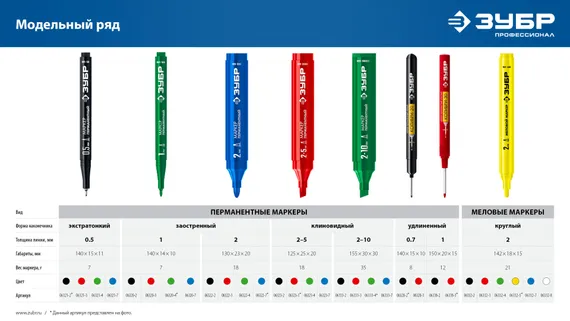 ЗУБР МК-1500 белый, 8-15 мм маркер-краска (06329-8)