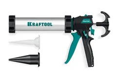 KRAFTOOL ULTRA 310 мл, прямой забор, регулировка силы давления, вариативная антикапельная система, закрытый пистолет для герметика (06677-31)
