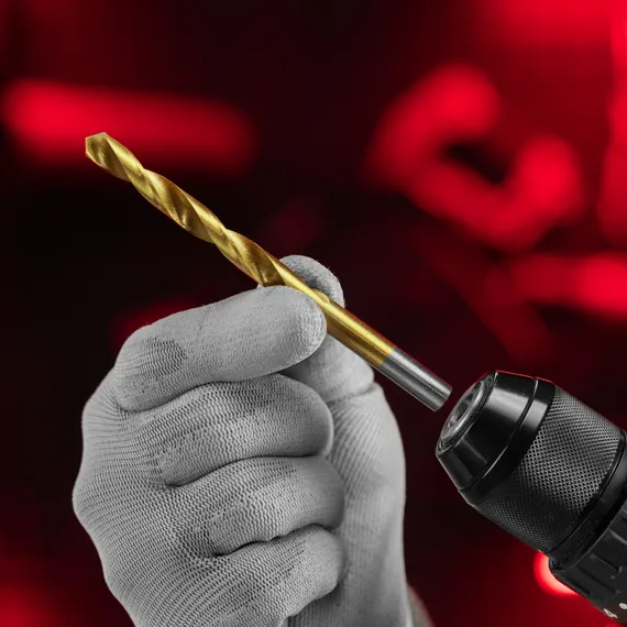 Сверло по металлу, 8 мм, HSS, нитридтитановое покрытие, цилиндрический хвостовик Matrix