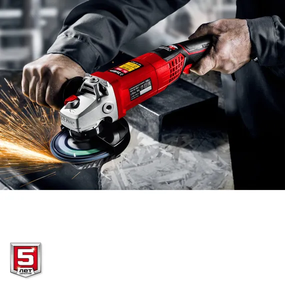 УШМ, (болгарка) электрическая, ЗУБР 1200 Вт, d125 мм, регулировка оборотов (УШМ-125-1205 Э)