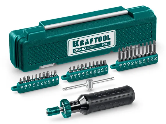 KRAFTOOL DS-10 1-10 Нм, динамометрическая отвертка (64037)