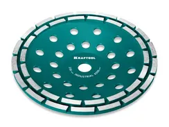 KRAFTOOL Double d 230 мм, двухрядная алмазная чашка, INDUSTRIAL (33369-230)