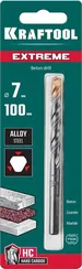 KRAFTOOL Extreme, 7 х 100 мм, трехгранный хвостовик, сверло по бетону (29166-100-07)