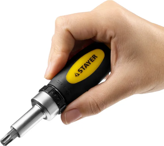 STAYER Compact-38, 38 предм., реверсивная отвертка с насадками (2557-H38)