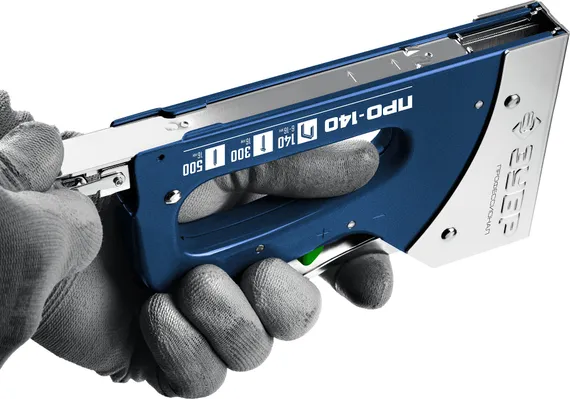 ЗУБР Про-140, скобы тип 140, гвозди тип 300/500, стальной рессорный степлер (4-31573)