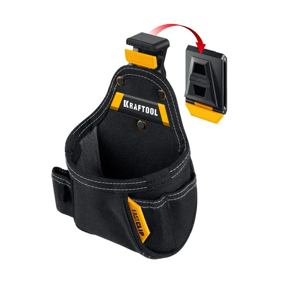 KRAFTOOL KP-5 поясная сумка с быстросъёмным креплением FastClip, 150 х 190 мм (38778)