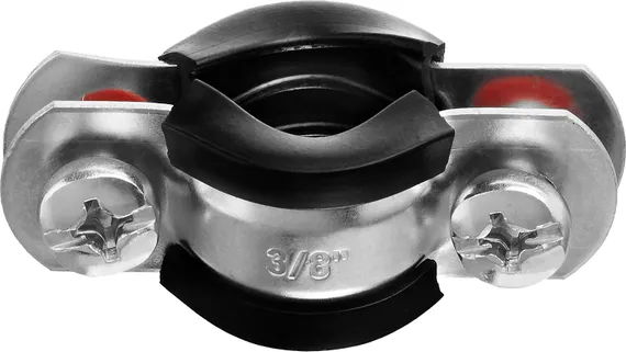 ЗУБР 3/8″, цинк, 10 шт, трубный хомут с гайкой (37850-15-19)