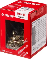 ЗУБР М6 х 40 мм, 100 шт, клиновой анкер (302032-06-040)
