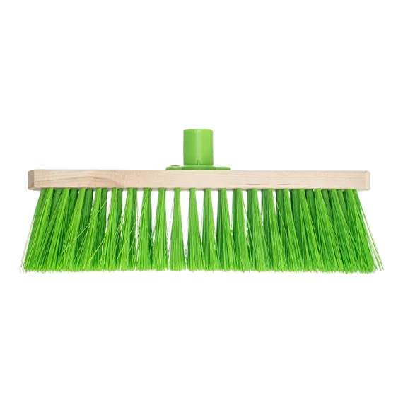 Щетка деревянная для подметания пола, 280 мм, 5 рядов, прямая тулейка с резьбой, без черенка Сибртех