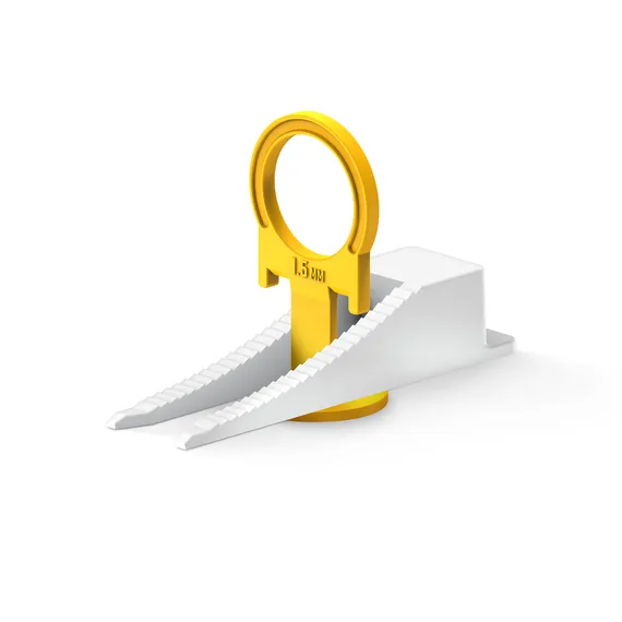 ЗУБР СВП КОЛЬЦО, комплект: 1,5 мм, зажим + клин, 50 + 50 шт, система выравнивания плитки (33833-H50)