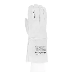 Перчатки спилковые с манжетой для садовых и строительных работ, размер XL, Сибртех