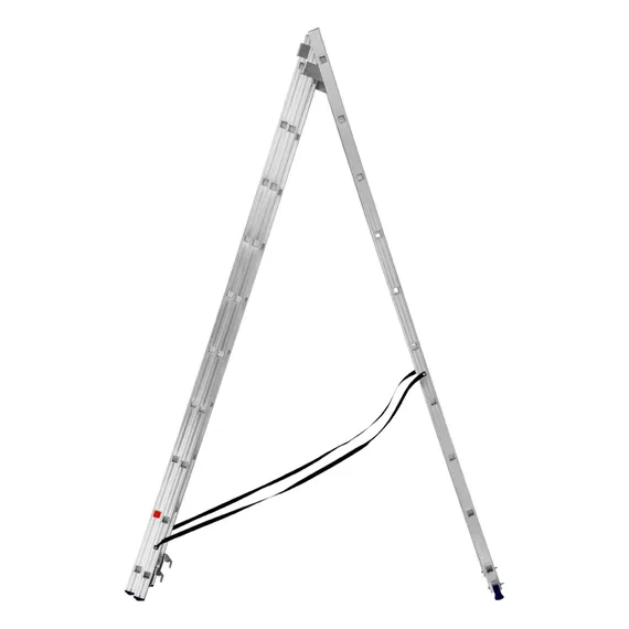 Лестница, 3 х 10 ступеней, алюминиевая, трехсекционная, Сибртех