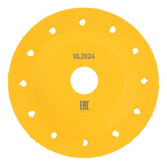 Чашка твёрдосплавная зачистная,125 мм, Плоская, среднее зерно #16// Denzel