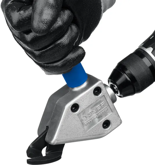 ЗУБР Турбо-Ножницы, насадка-ножницы для реза листового и гофрированного металла (23292)