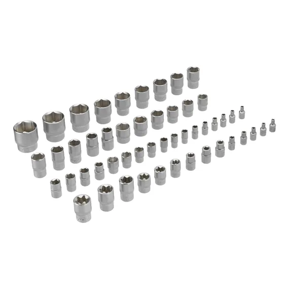 Набор инструментов, 1/2", 3/8", 1/4", CrV, S2, пластиковый кейс, 232 предмета Denzel