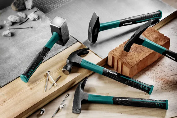 KRAFTOOL Fiberglass, 600 г, молоток каменщика (20192)