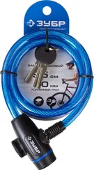 ЗУБР 950 мм, d 10 мм, 3 ключа, тросовый замок, Профессионал (37261-95)