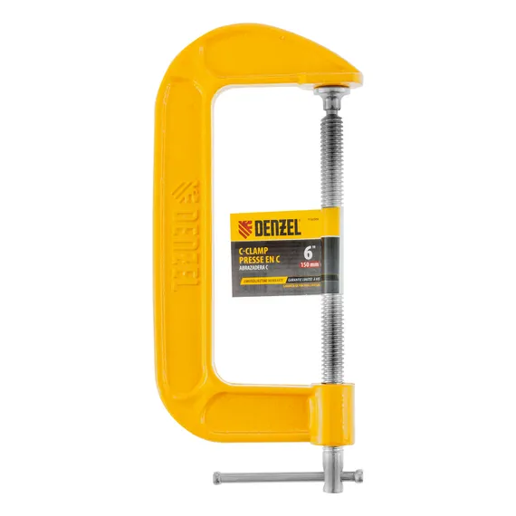 Струбцина G-образная, 6", 150 мм// Denzel