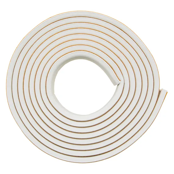 Уплотнитель резиновый, 12 м, профиль "P", белый Сибртех